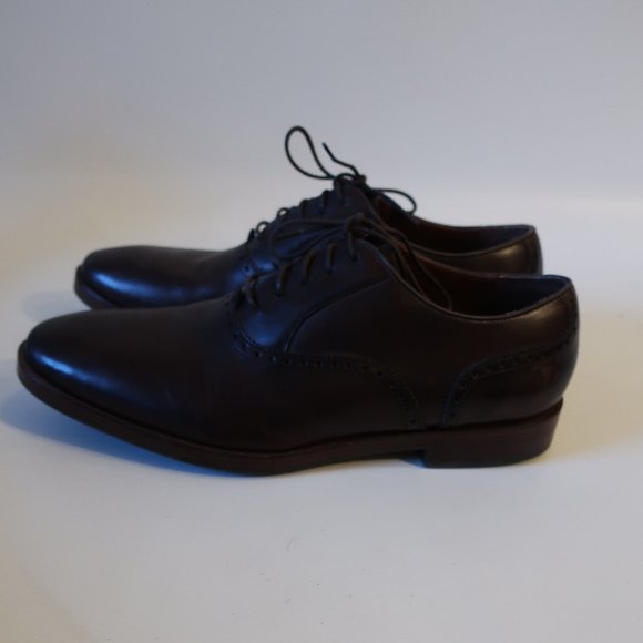 Mens Cole Haan Dark Brown Lace-Up Oxford Leather Shoes 11 * - Picture 3 of 12